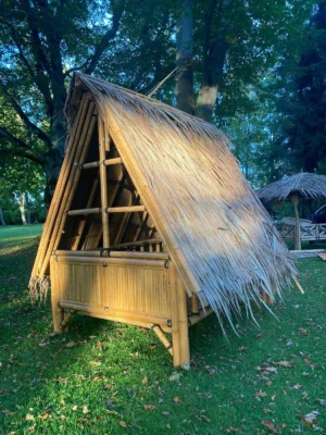 Prémium Bambusz Kerti Pavilon – A-Frame kialakítás